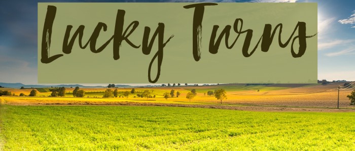 Lucky Turns Font examples