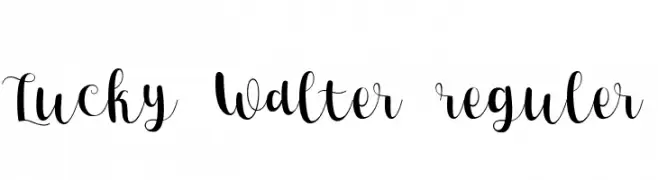 Lucky Walter reguler  Frei Schriftart Herunterladen