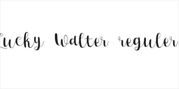 Lucky Walter reguler Logo