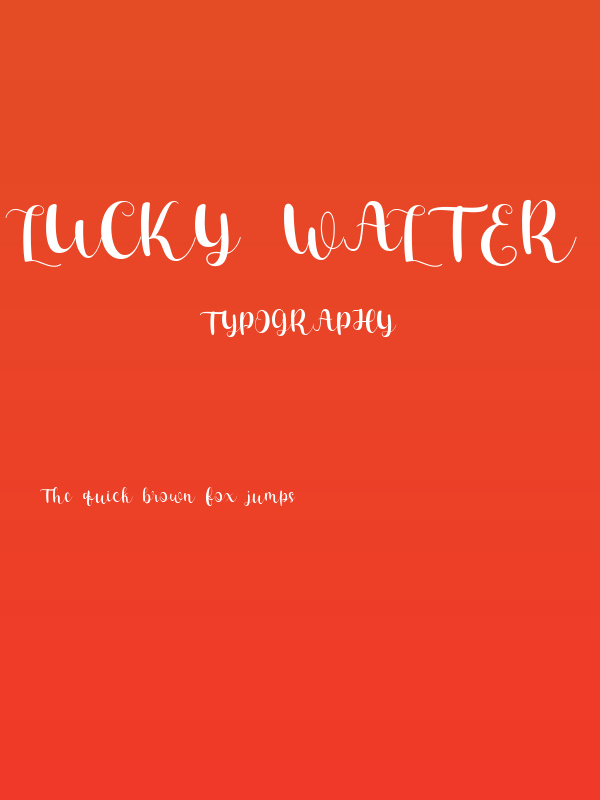 Lucky Walter reguler Poster