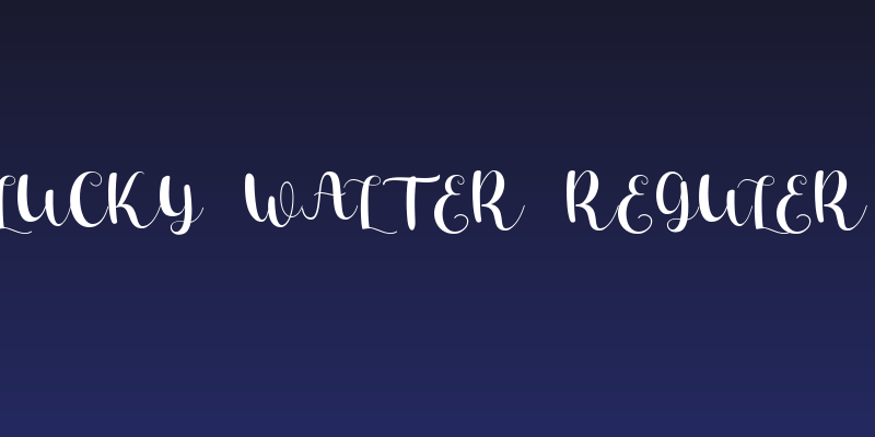Lucky Walter reguler Social Header