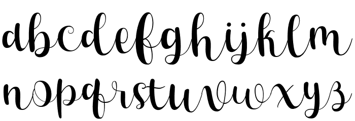 Lucky Walter reguler Font LOWERCASE