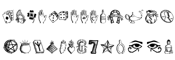 LuckyCharmsOT Font LOWERCASE