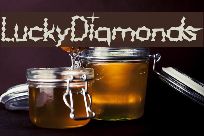 LuckyDiamonds Font examples
