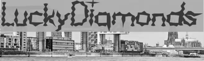 LuckyDiamonds Font examples