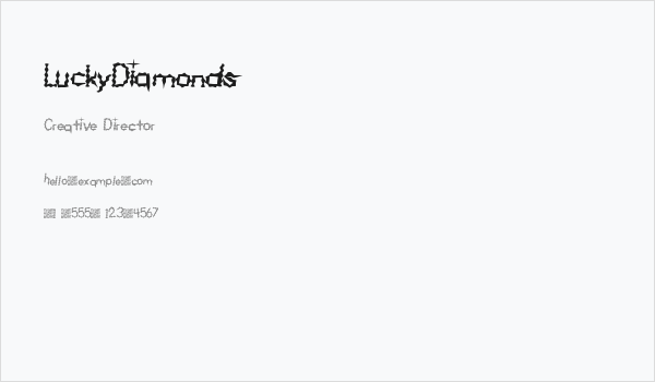 LuckyDiamonds Business Card