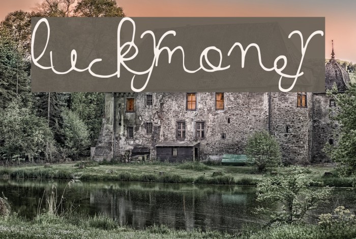 LuckyMoney Font examples