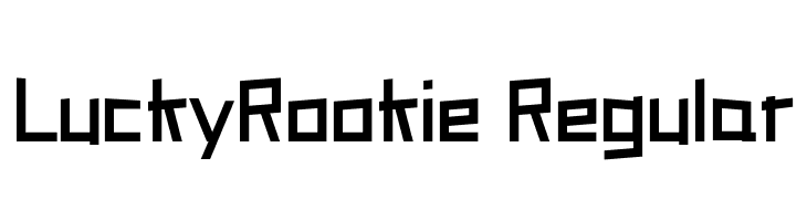 LuckyRookie Regular  नि: शुल्क फ़ॉन्ट्स डाउनलोड