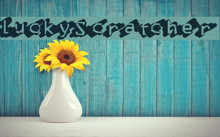 LuckyScratcher Font examples