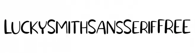 LuckySmithSansSerifFREE  Descarca Fonturi Gratis