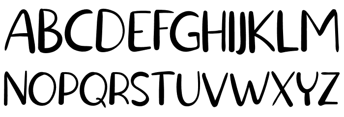 LuckySmithSansSerifFREE Font LOWERCASE