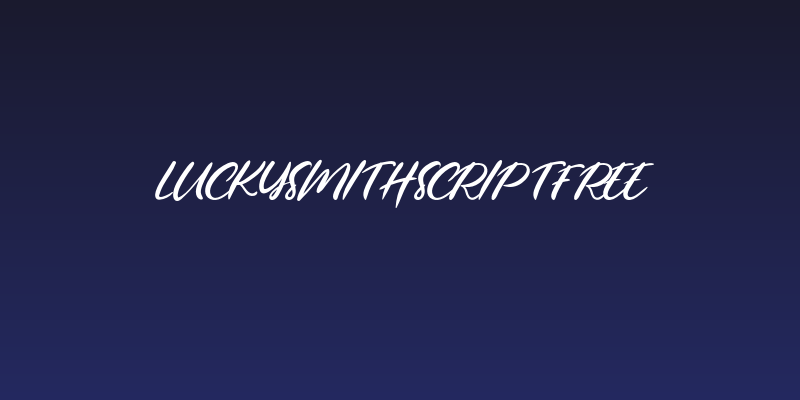 LuckySmithScriptFREE Social Header
