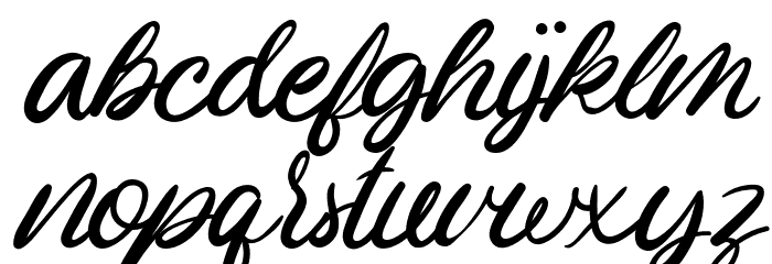 LuckySmithScriptFREE Font LOWERCASE