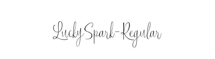 LuckySpark-Regular  免费字体下载
