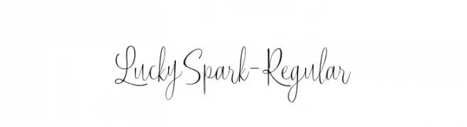 LuckySpark-Regular  font caratteri gratis