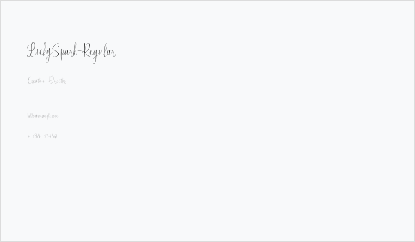 LuckySpark-Regular Business Card