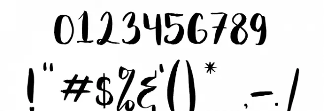Luckylove demo Regular Font OTHER CHARS