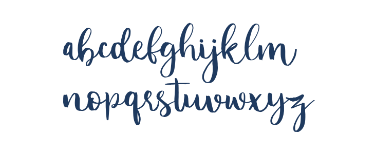 Luckylove demo Regular Lowercase