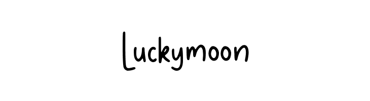 Luckymoon  Скачать бесплатные шрифты
