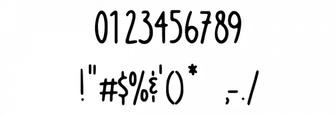 Luckymoon Font OTHER CHARS