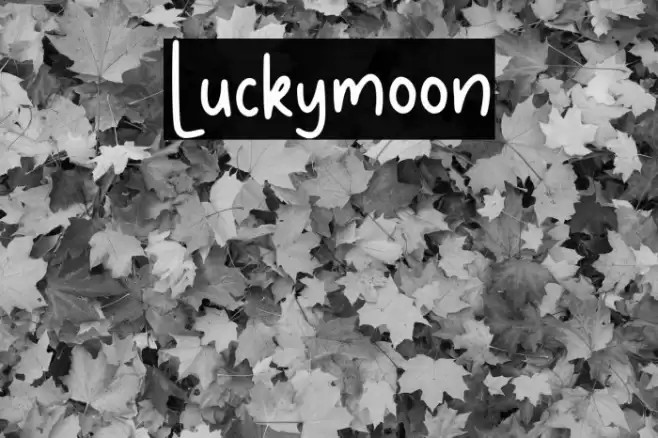 Luckymoon Font examples