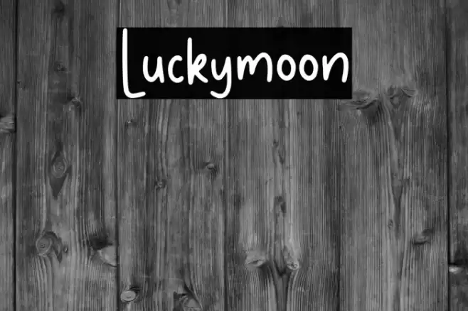 Luckymoon Font examples