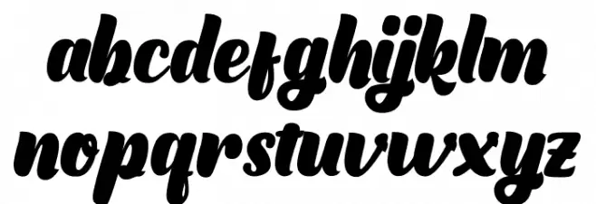 Luckystar फ़ॉन्ट लोअरकेस