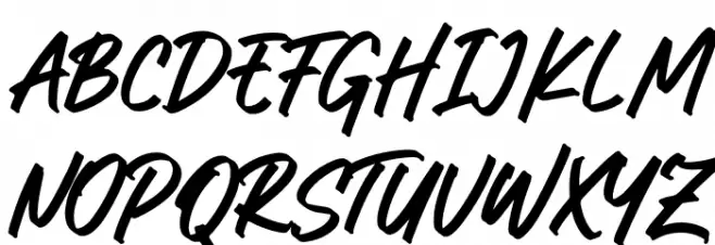 Luckyvibe PERSONAL USE ONLY! Font UPPERCASE