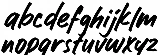 Luckyvibe PERSONAL USE ONLY! Font LOWERCASE