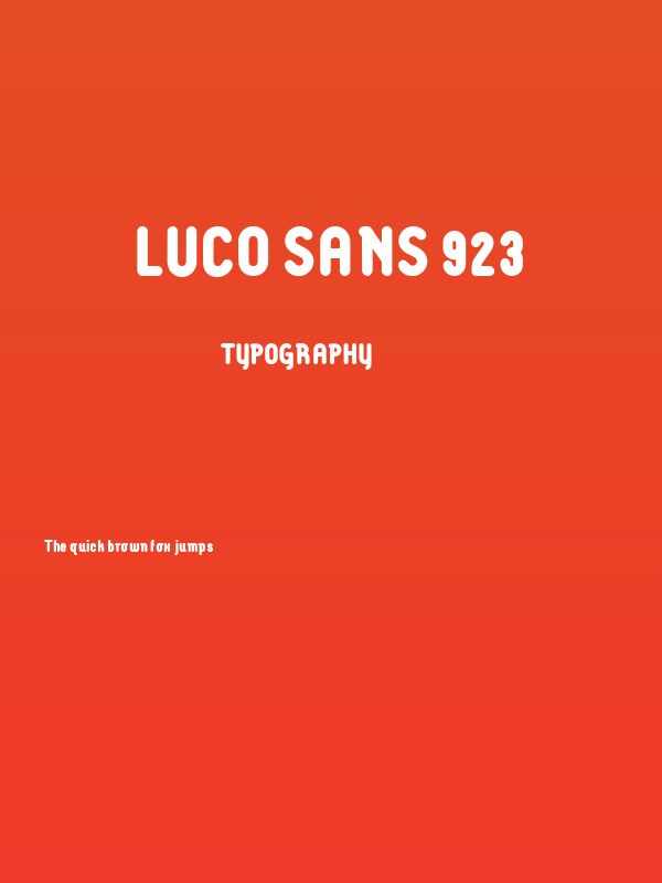 Luco Sans 923 Poster