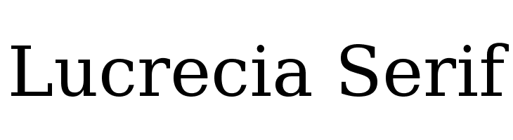 Lucrecia Serif Font