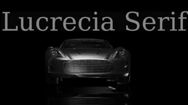 Lucrecia Serif Font examples