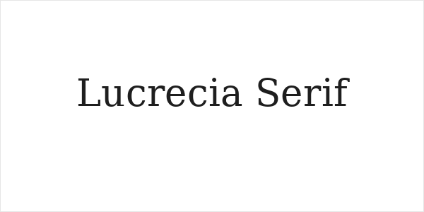 Lucrecia Serif Logo