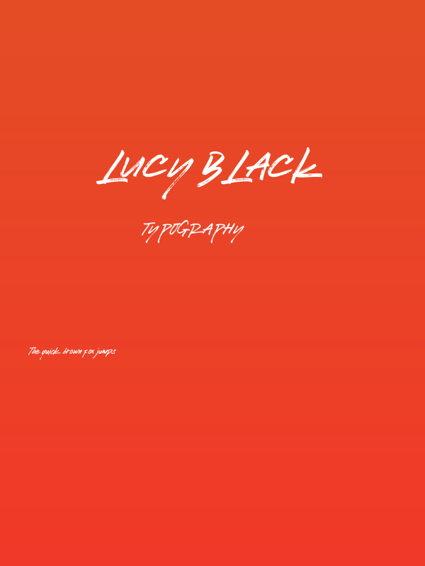 Lucy Black Poster
