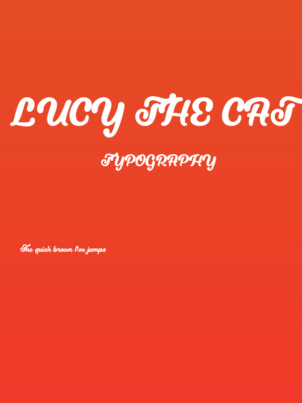 Lucy the Cat Regular Poster