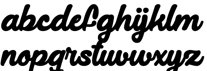 Lucy the Cat Regular Font LOWERCASE