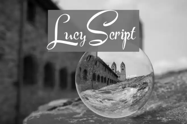 LucyScript Font examples
