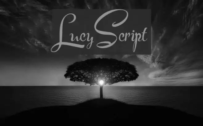 LucyScript Font examples