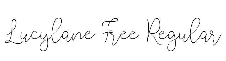 Lucylane Free Regular  フリーフォントのダウンロード