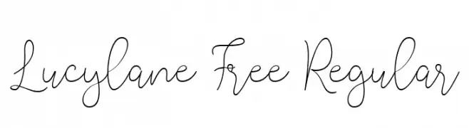 Lucylane Free Regular  Descarca Fonturi Gratis