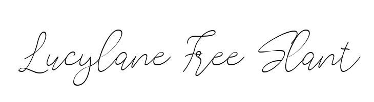 Lucylane Free Slant  Frei Schriftart Herunterladen