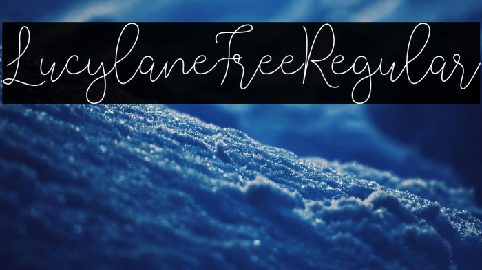 LucylaneFree-Regular Example 1