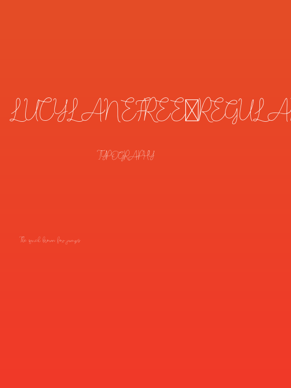 LucylaneFree-Regular Poster