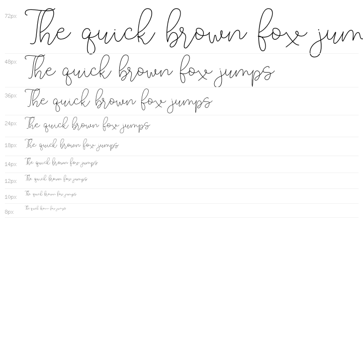 LucylaneFree-Regular Waterfall