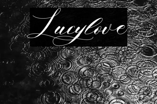Lucylove Font examples