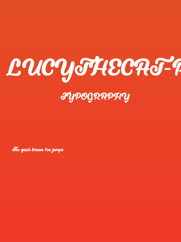 LucytheCat-Regular Poster