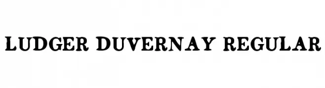 Ludger Duvernay Regular  Frei Schriftart Herunterladen