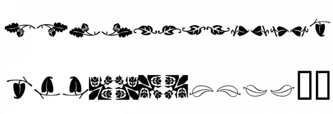 Ludlow Dingbats Fonte MAIÚSCULAS