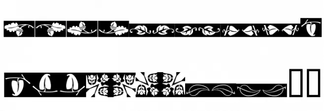 Ludlow Dingbats Fuentes MINÚSCULAS