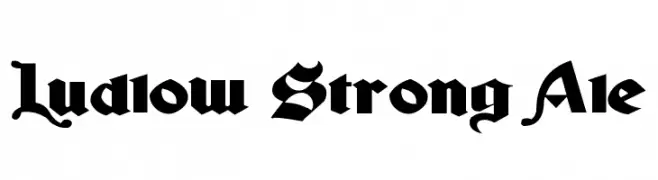 Ludlow Strong Ale  baixar fontes gratis